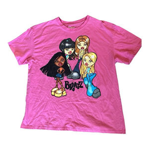 Vintage Y2K Bratz Dolls Pink Oversized T-shirt Women M